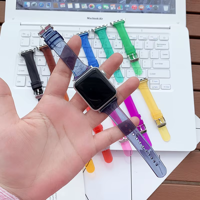 Bracelet de rechange en TPU Transparent pour Apple Watch