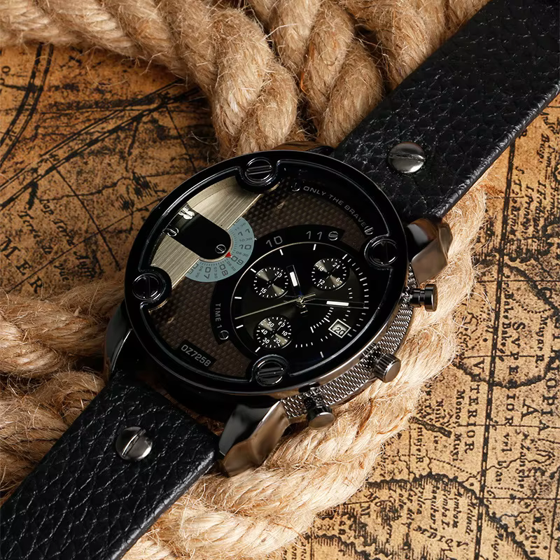 Sport grandes affaires montres hommes horloge Locomotive armée rétro noir montre à Quartz Style Relogio Masculino Relojes Hombre