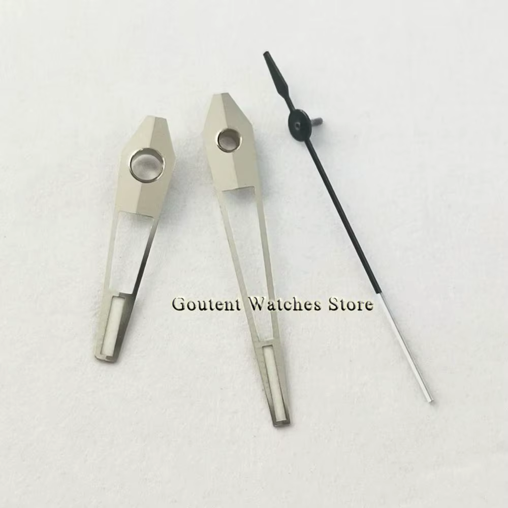 Aiguilles de montre lumineuses vert jaune argent/or Rose adaptées au mouvement automatique Miyota 8215/2813/8N24
