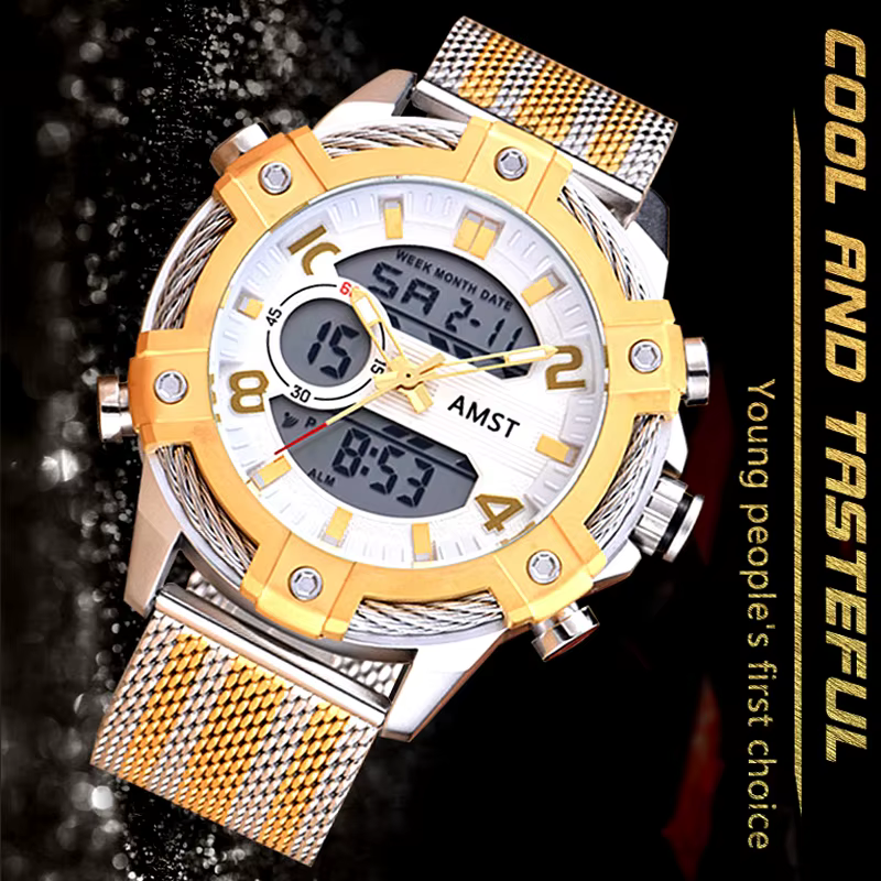 Montre-bracelet de sport étanche pour homme