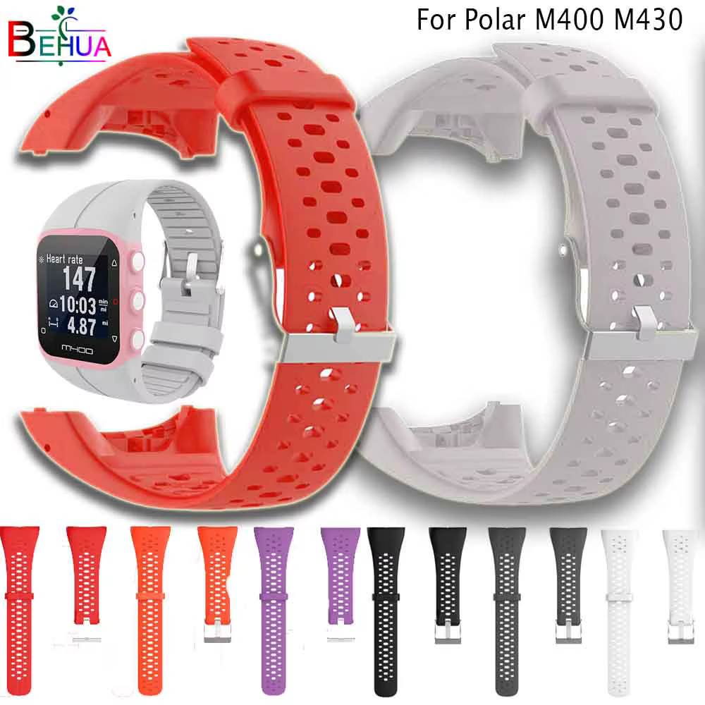 Nouveau bracelet de montre pour Polar M430 M400 GPS Sport Silicone