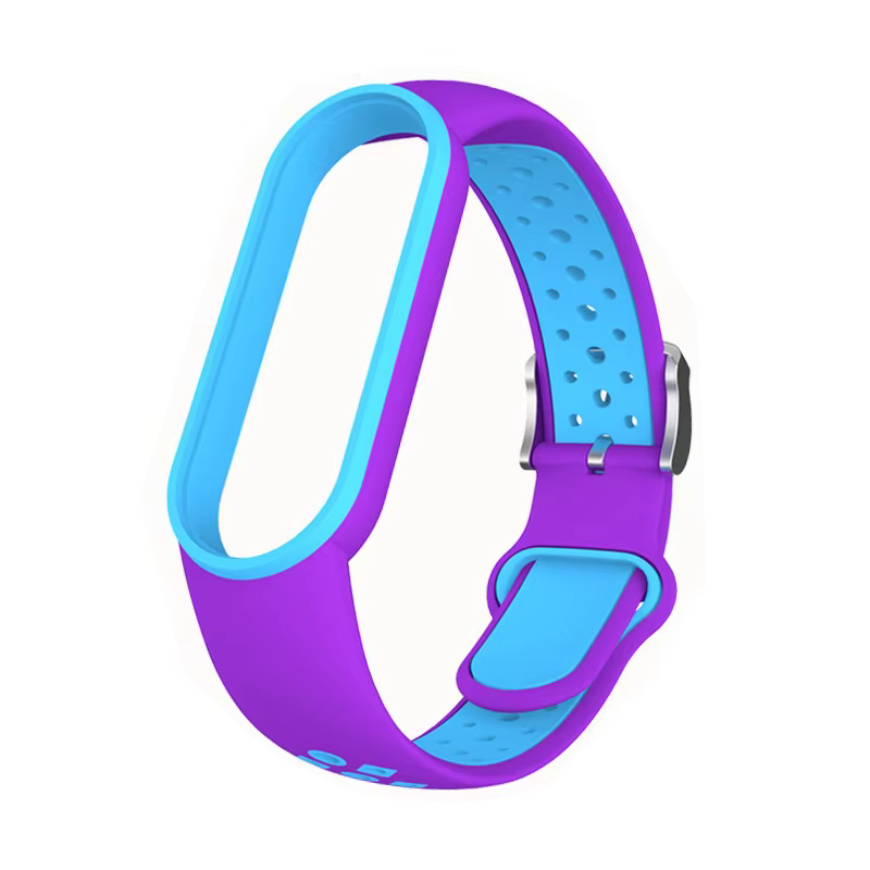 Ceinture en silicone bicolore pour Xiaomi Mi Band 5 et 6
