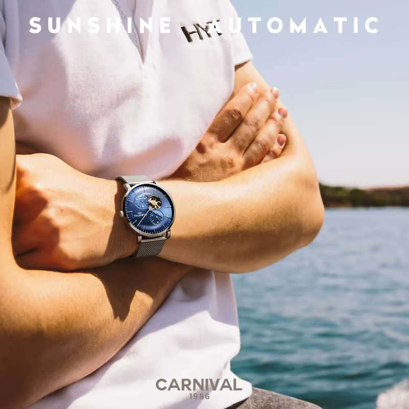Montre mécanique saphir pour homme