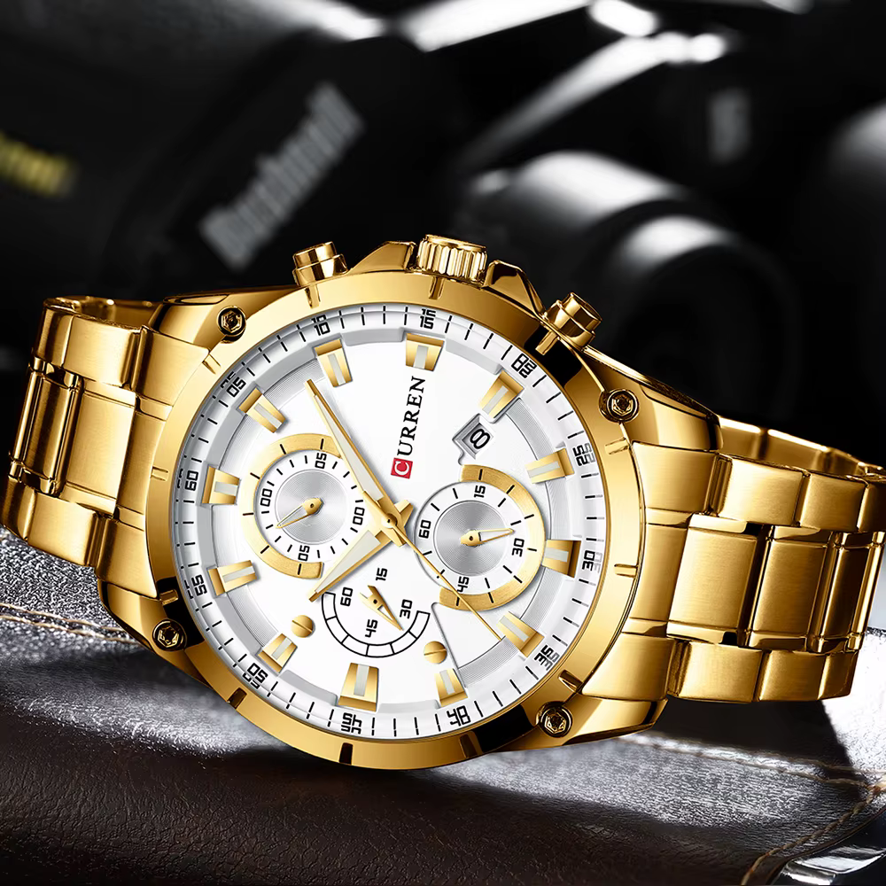 CURREN hommes montres haut tendance marque de luxe affaires automatique Date montre