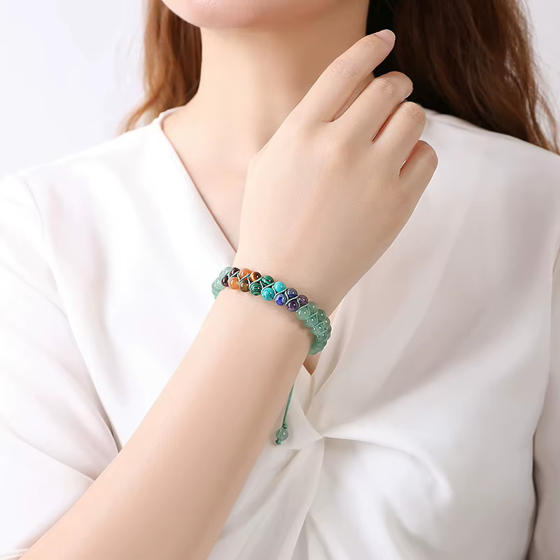 Bracelet de méditation yoga à 7 chakras