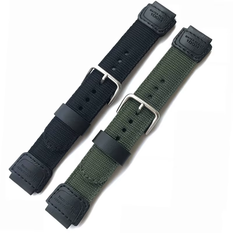 Bracelet en toile pour Casio SGW-300H 400H 500H MRW-200H AE-1000W AE-1300/1200 W-S200H W-800H W-216H