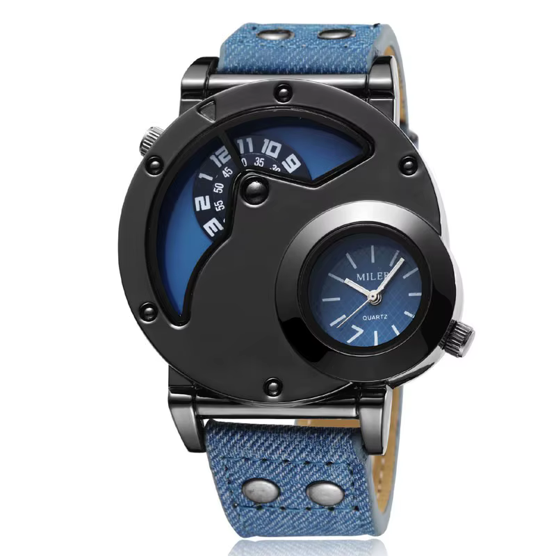 Montres de sport bleues pour hommes