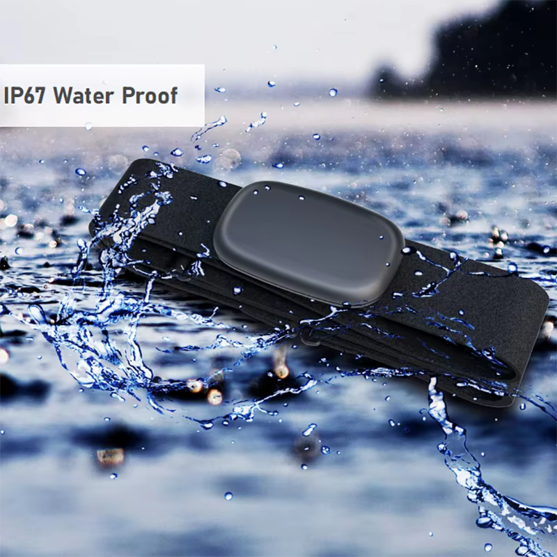 FITCENT 5.3Khz moniteur de fréquence cardiaque sangle pectorale Bluetooth ANT + capteur HR pour Peloton Garmin montre Polar Wahoo Fitness DDP Yoga