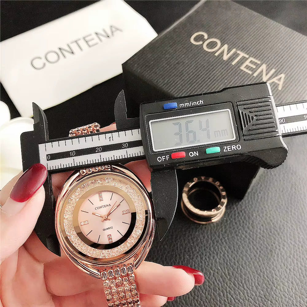 CONTENA célèbre marque de luxe modèle S dames montres mode doré concepteur femmes montre-bracelet tenue décontractée horloge Relogio Feminino