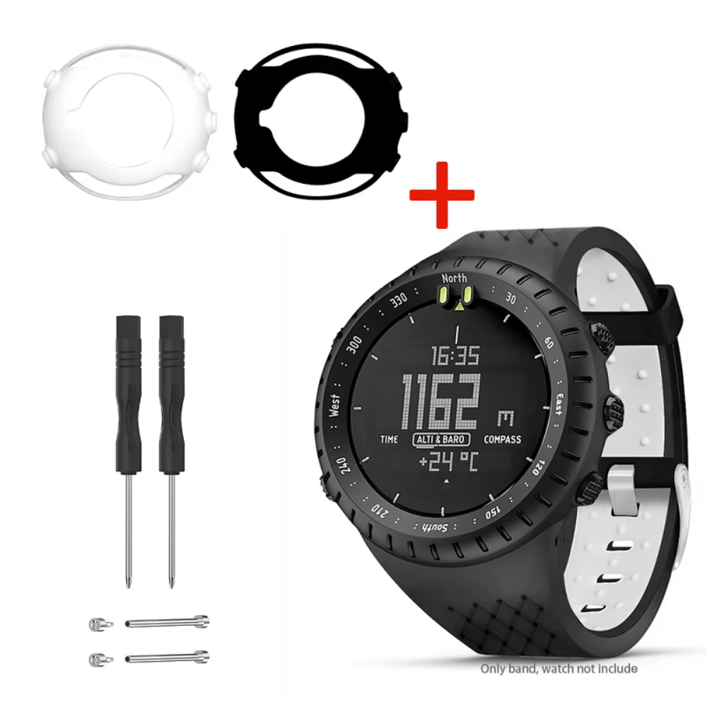 Housse de boîtier en TPU 2 en 1 + Bracelet de montre en Silicone