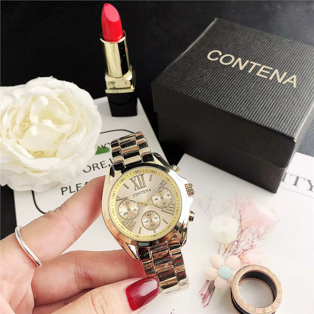 Genève-Montre de luxe en acier inoxydable pour femme