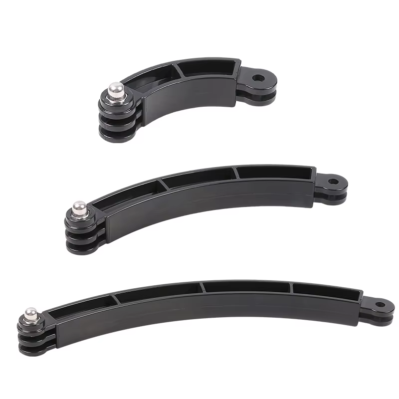 Pour Gopro 13 accessoires auto-Selfie bâton casque bras Extension incurvée 3 voies