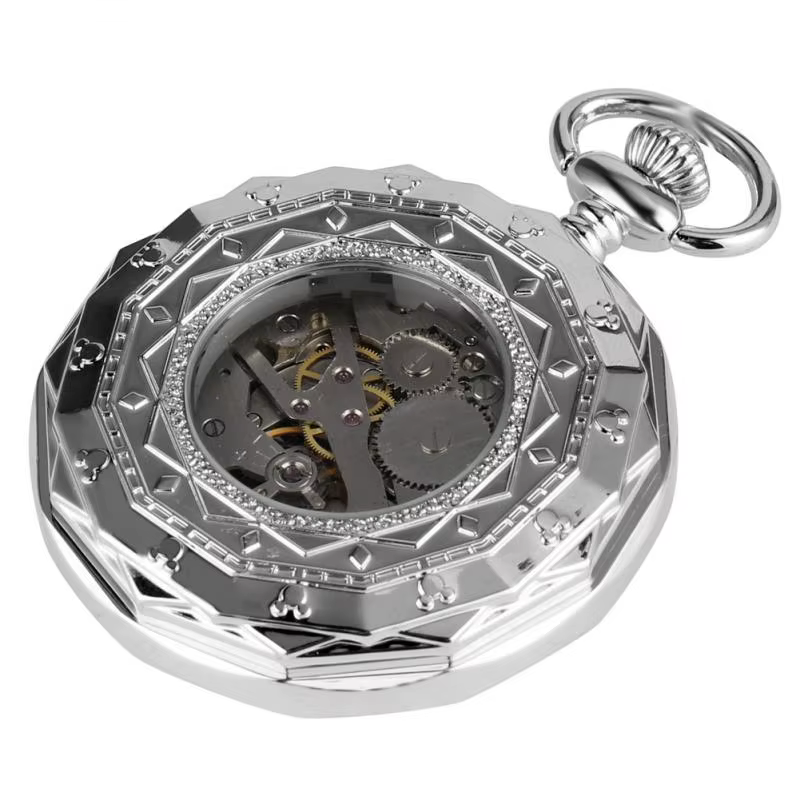 Montre de Poche Mécanique à Remontage Manuel pour Homme et Femme