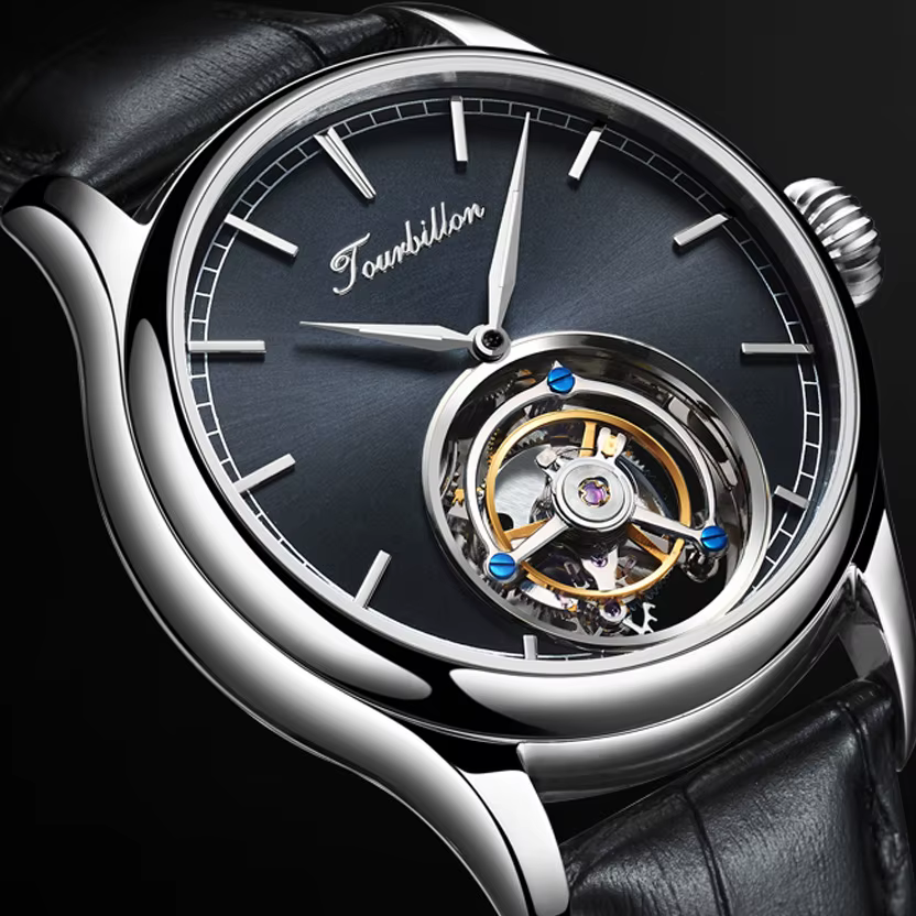 AESOP véritable Tourbillon montre mécanique pour hommes