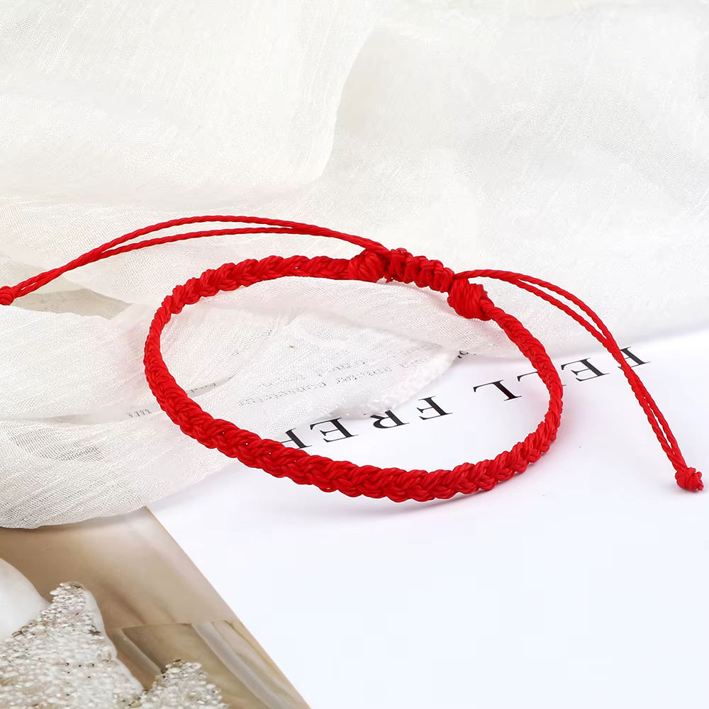 Bracelets en corde de cire tressée à la main pour femmes et hommes
