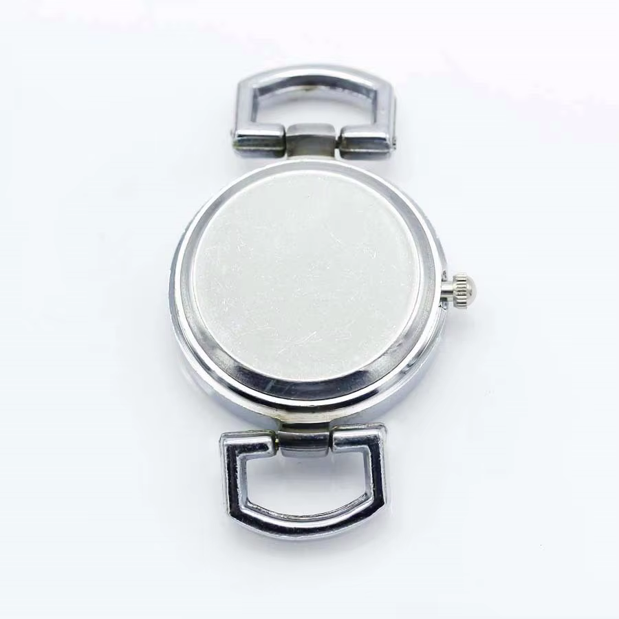 Shsby bricolage personnalité argent montre en-tête chiffres romains cercle