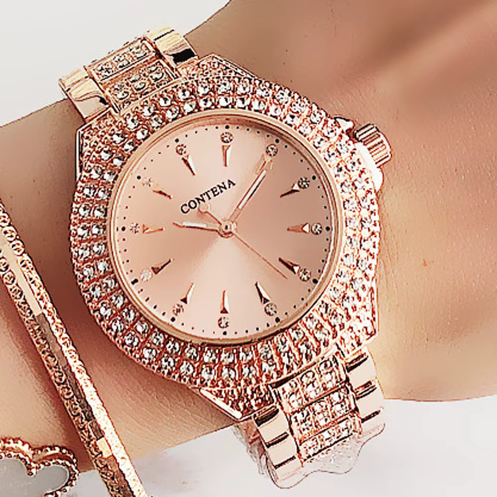 Montre Genève avec biscuits pour femme