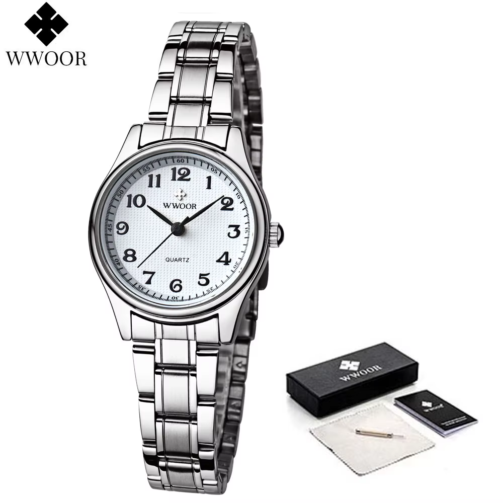 Montre WWOOR blanche pour femme
