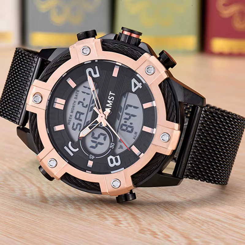 Montre-bracelet de sport étanche pour homme