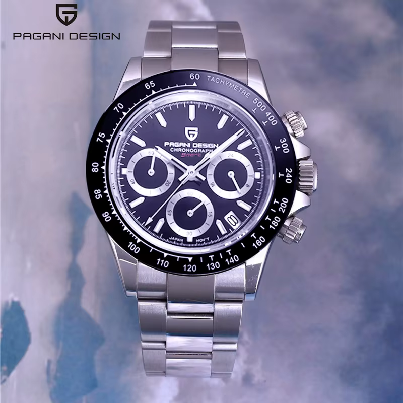 Nouvelle montre-bracelet de luxe à quartz PAGANI DESIGN Chronographe 2026 pour homme