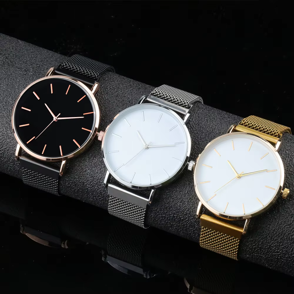 Hommes mode Ultra mince montres simples