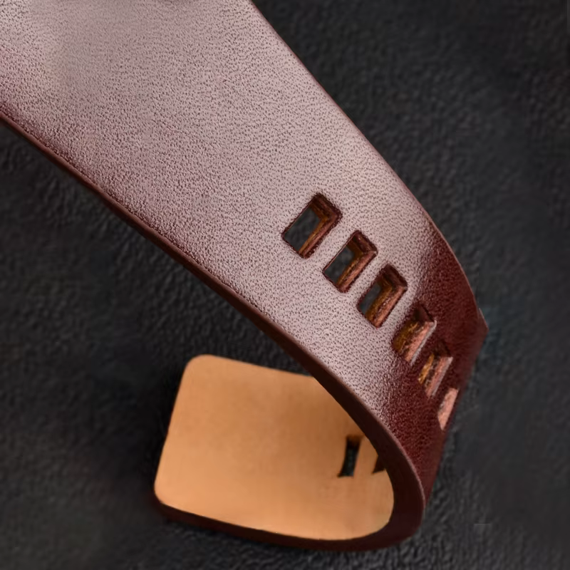 Grand Bracelet de montre en cuir pour hommes