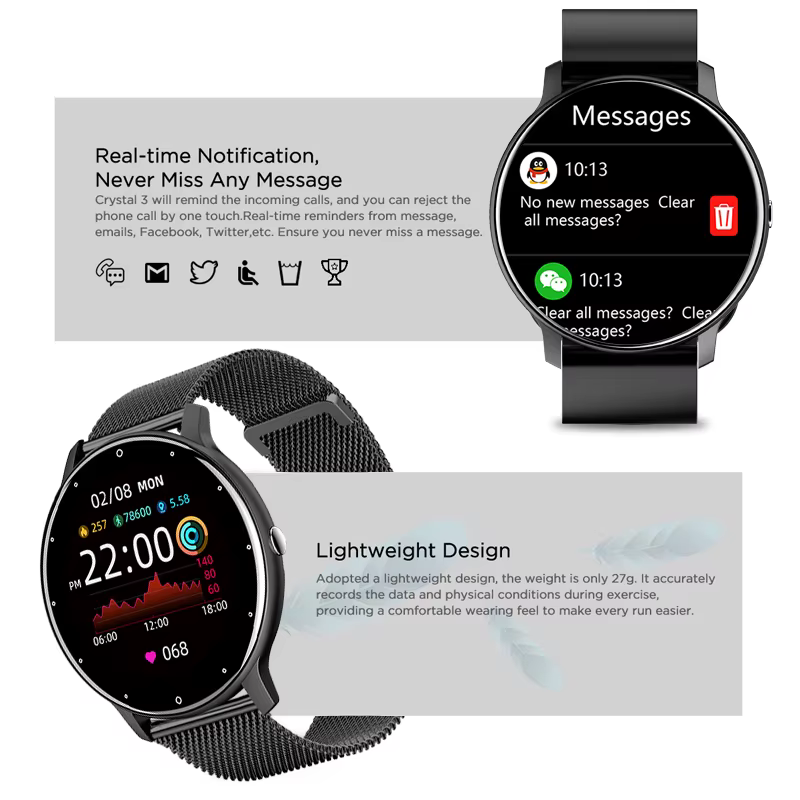Montre de sport connectée pour les femmes