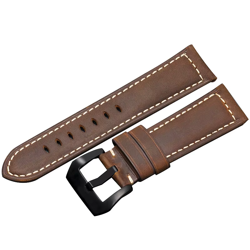 Bracelet de montre en cuir véritable pour Panerai Luminor Radiomir 18mm 20mm 22mm 24mm