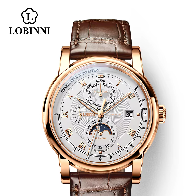 LOBINSettlement-Montre mécanique automatique pour homme