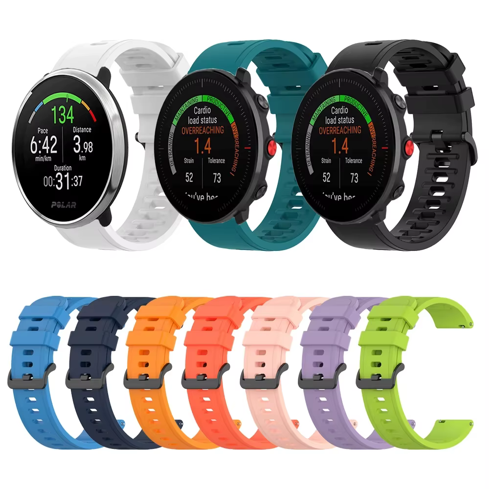 Bracelet en silicone pour montre intelligente Polar Grit X Vantage M