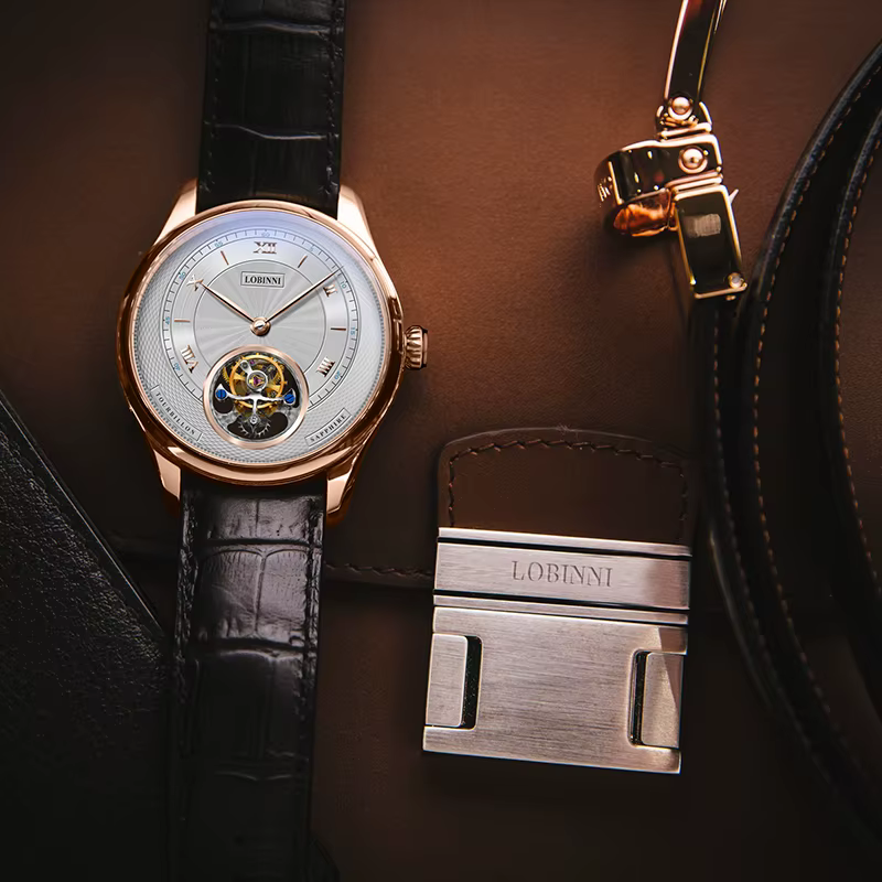 Tourbillion montre de luxe hommes