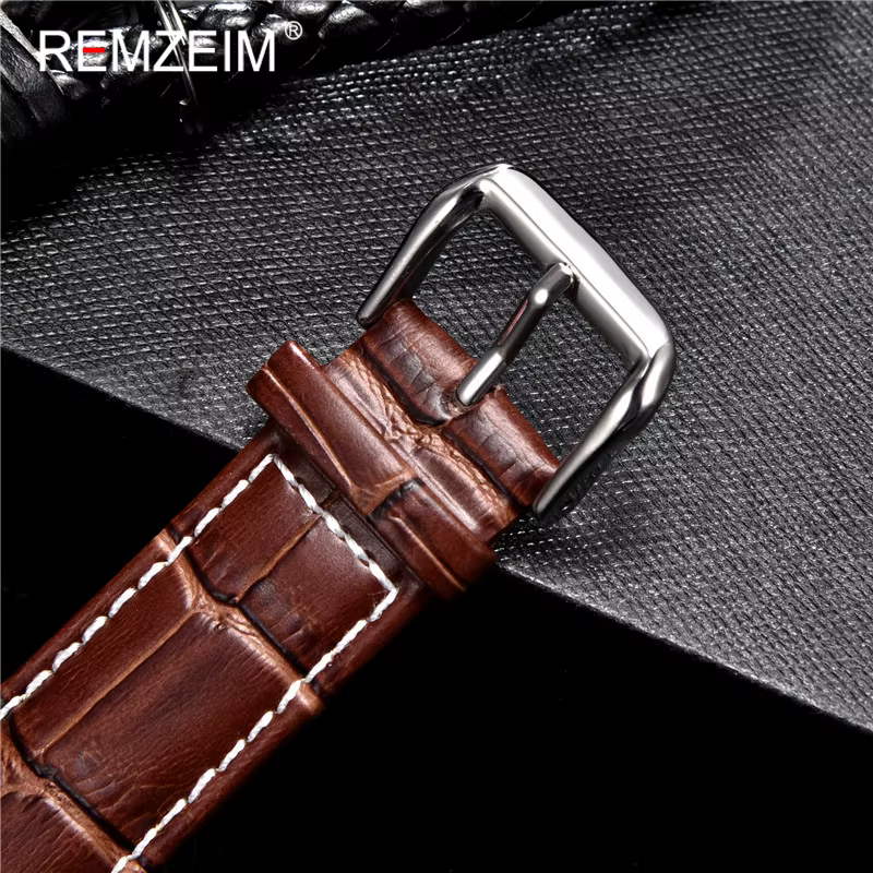 Bracelet de montre en cuir de veau pour hommes et femmes