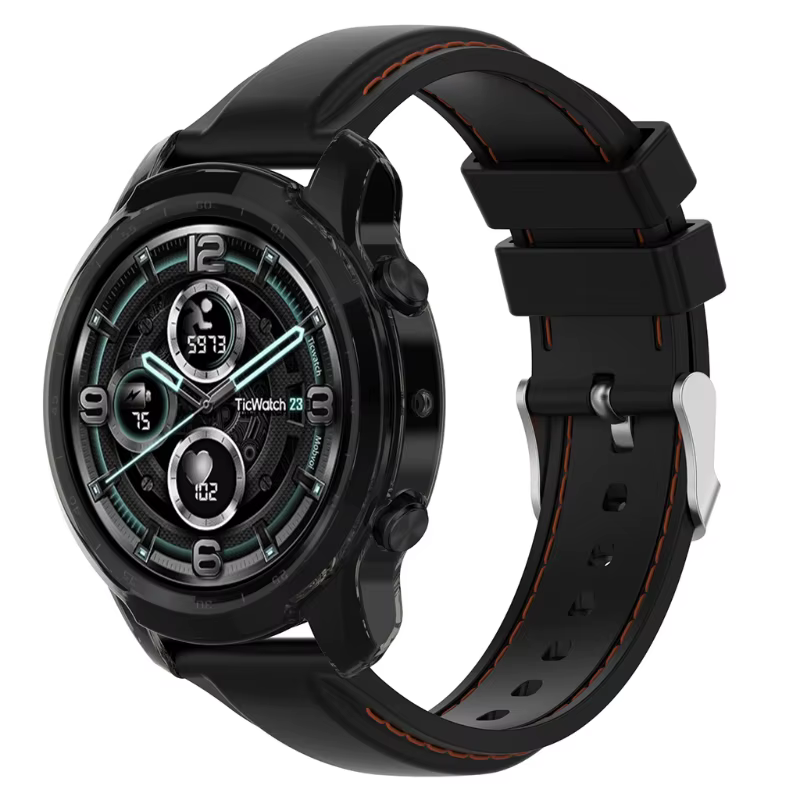 Coque de protection en TPU souple Ultra-mince pour montre connectée Ticwatch Pro 3 Lite / Pro 3