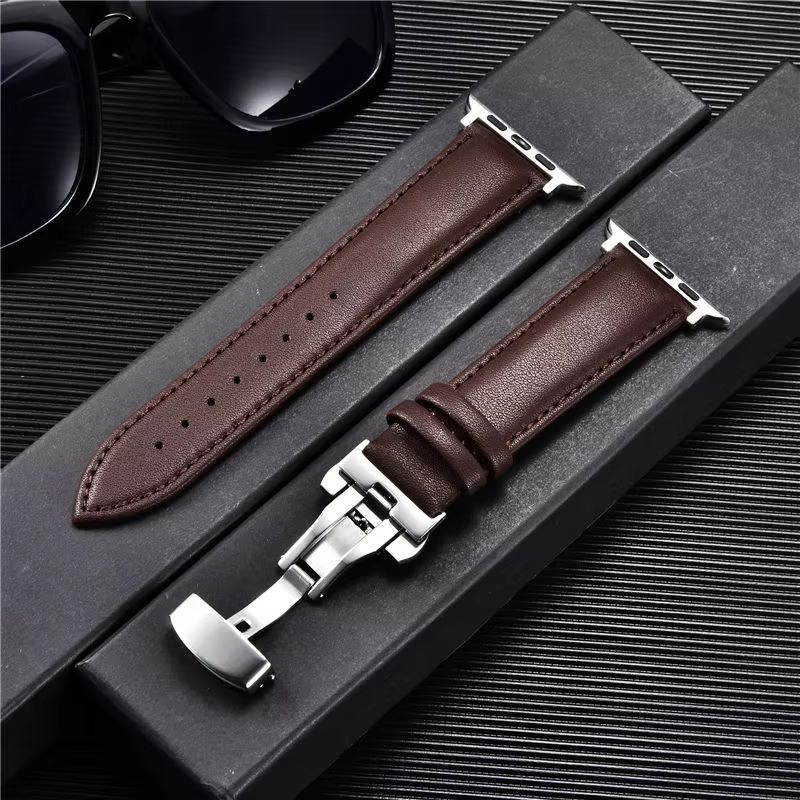 Bracelets de montre en cuir pour Apple Watch