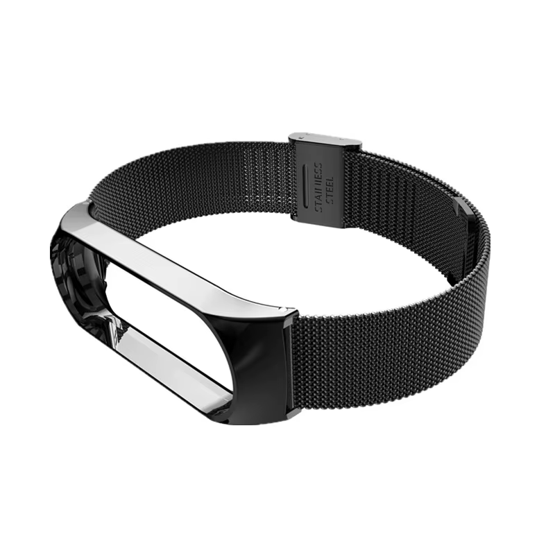 Bracelet de rechange en métal, sans vis, pour Xiaomi Mi band 3 4 3