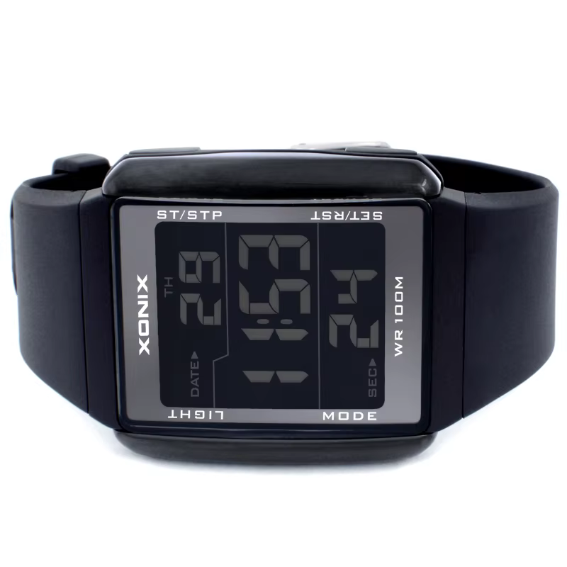 XONIX hommes montres de sport étanche 100m en plein air amusant multifonction Montre numérique natation course LED