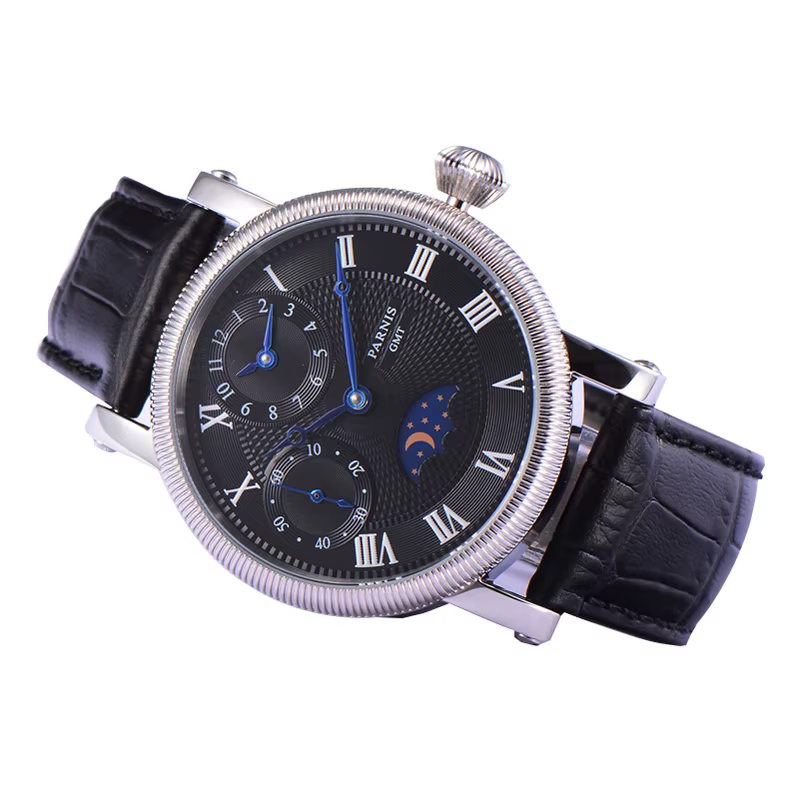 Montre-bracelet mécanique à remontage manuel pour homme