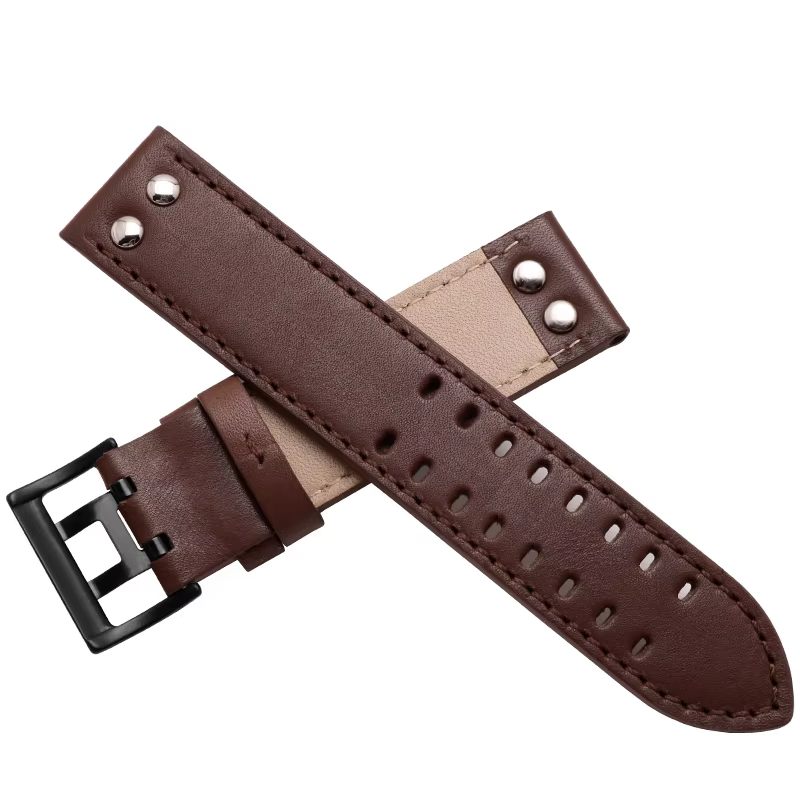 Bracelet de montre en cuir véritable