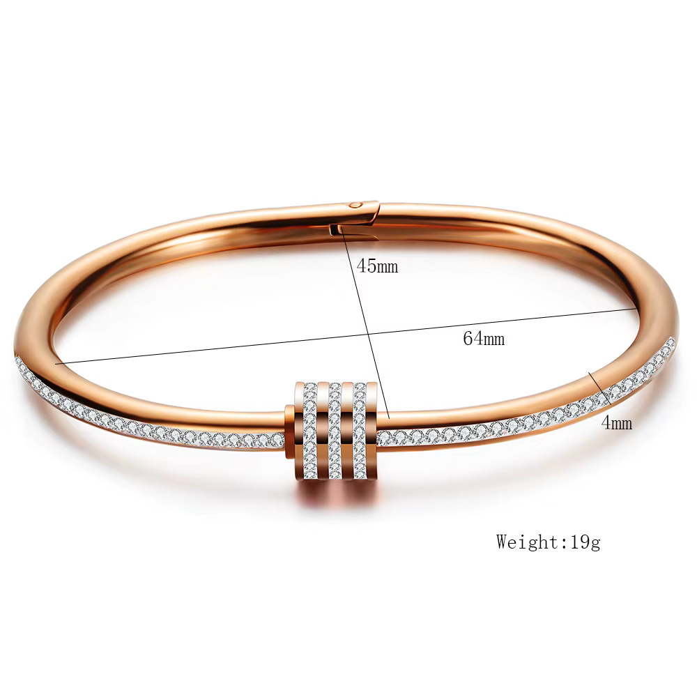 Bracelets de luxe en cristal perlé pour femmes, bijoux de mode, breloques en acier inoxydable, accessoires, prix d'usine