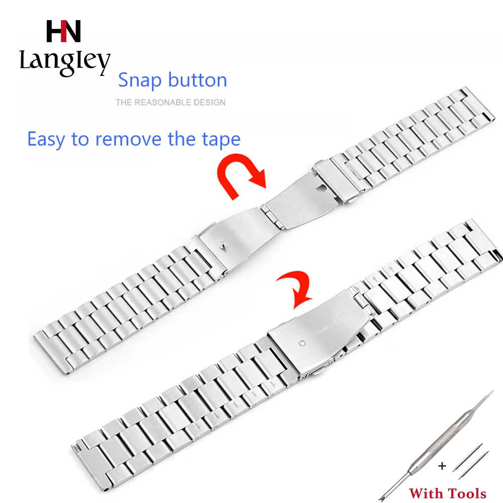 Bracelet de montre en acier inoxydable