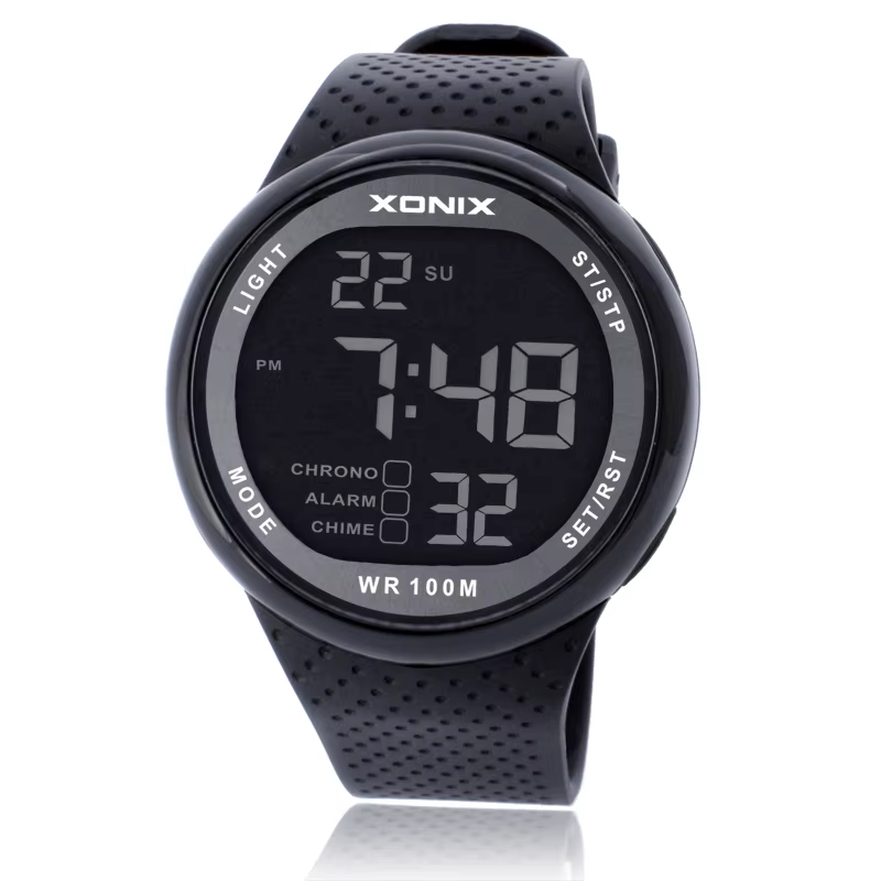 XONIX classiques montre de sport Relogio Masculino numérique plongée natation étanche 100m Reloj Hombre montre-bracelet submersible GJ