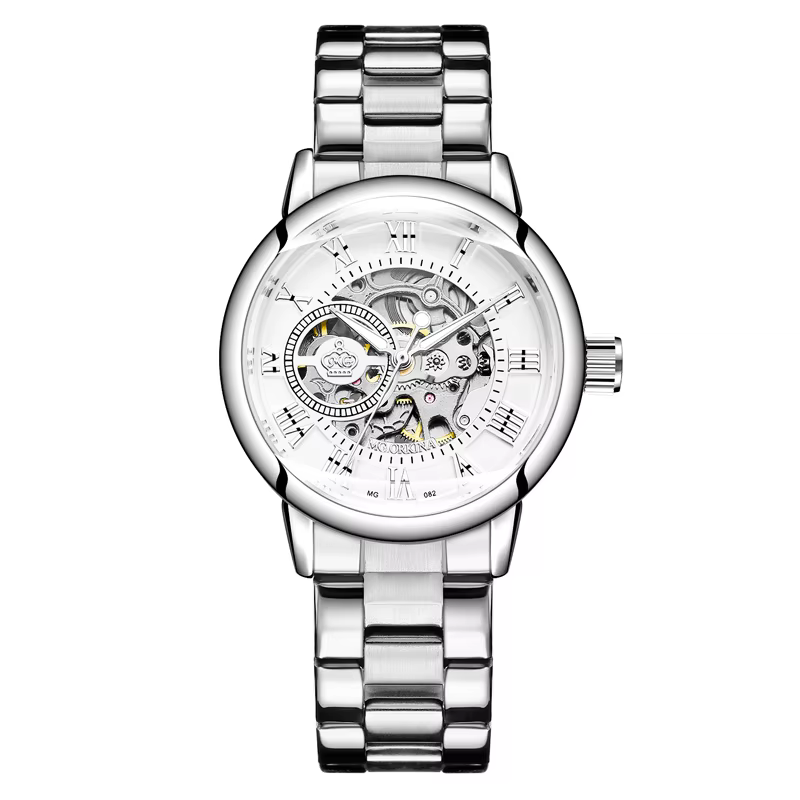 Nouvelle mode marque de luxe squelette femmes montres mécaniques Femme horloge automatique auto-vent