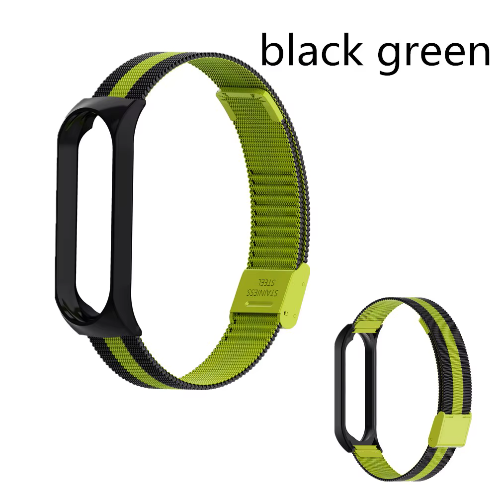 Bracelet de rechange en métal, sans vis, pour Xiaomi Mi band 3 4 3
