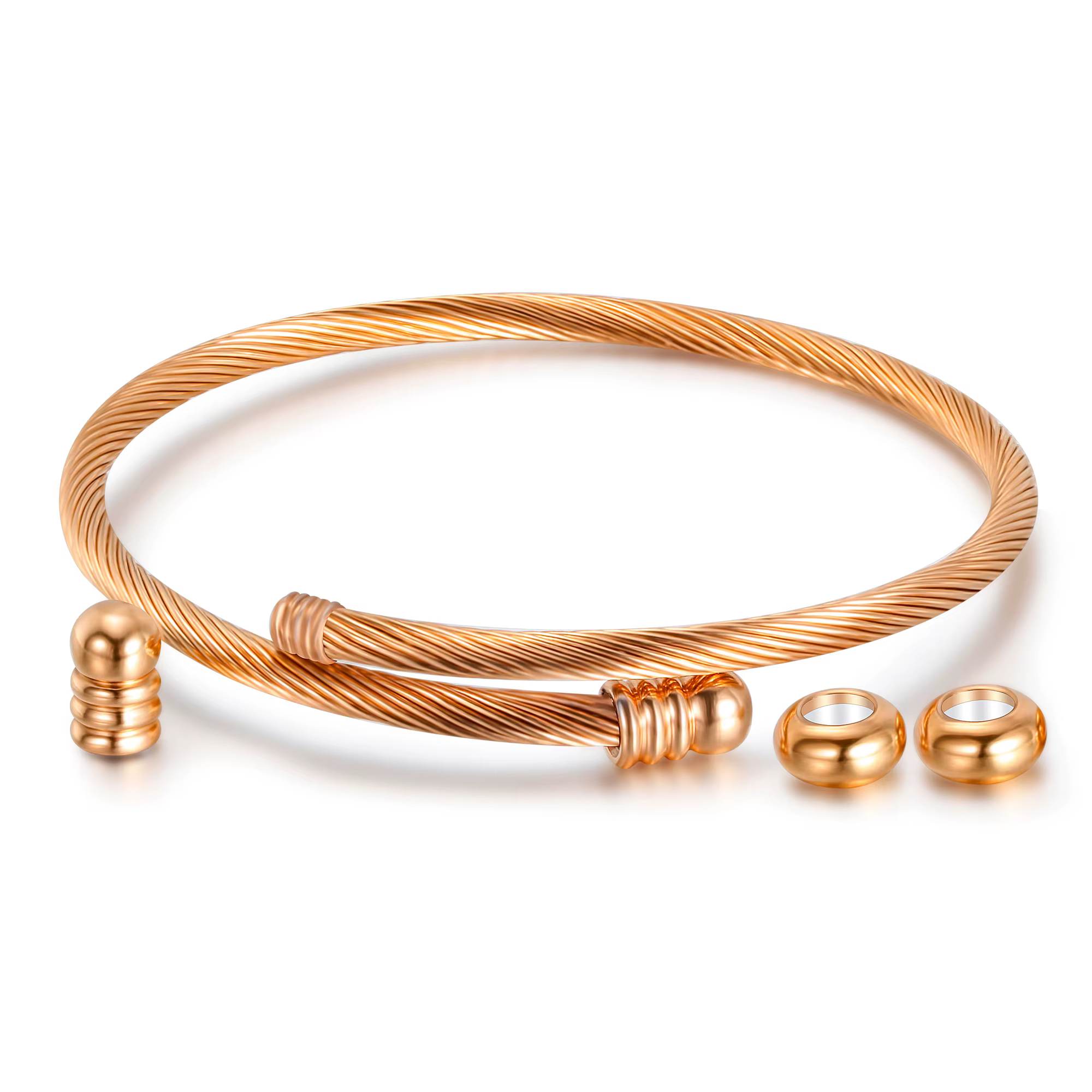Bracelet de fil de câble élastique unisexe
