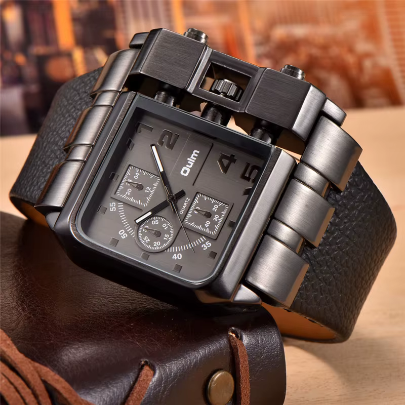 Oulm-Montre de sport unique pour homme