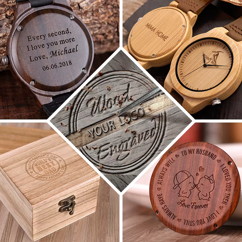 Montre créative avec design et logo personnels