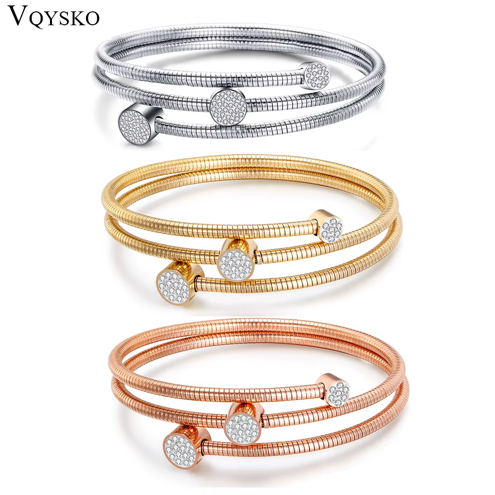 Bracelet en fil de câble en acier inoxydable pour femme
