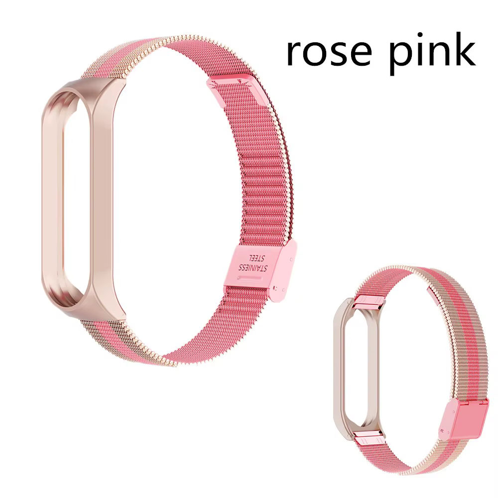 Bracelet de rechange en métal, sans vis, pour Xiaomi Mi band 3 4 3