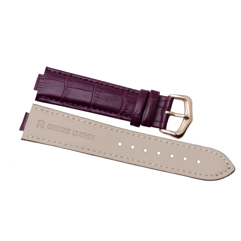 Bracelet de montre en cuir véritable 14*8mm 16*9mm