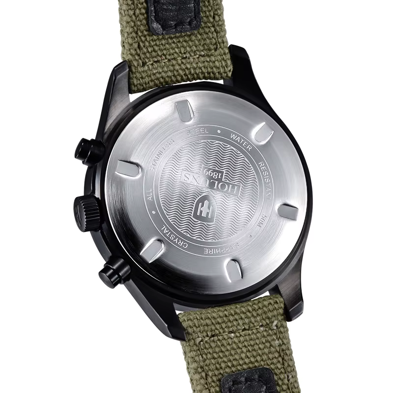 Original HOLUNS homme marque montre multifonctionnel sport mâle chronographe mode affaires lumineux luxe denim montres militaires